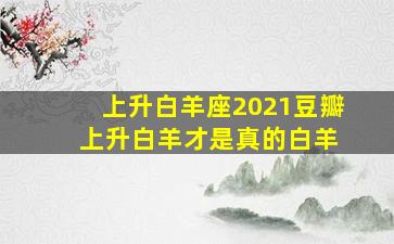 上升白羊座2021豆瓣 上升白羊才是真的白羊